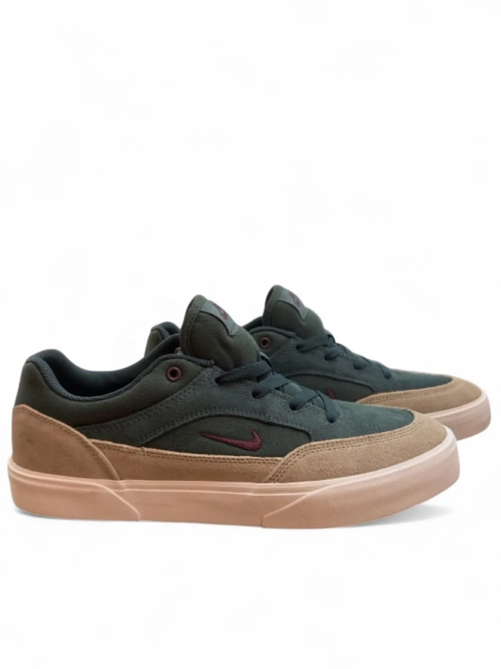 Nike SB Malor ‘Green Tan’ Suede Low-Top Sneakers Size US Men’s 10